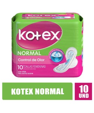 TOALLAS KOTEX NORMAL ALAS X 10UND
