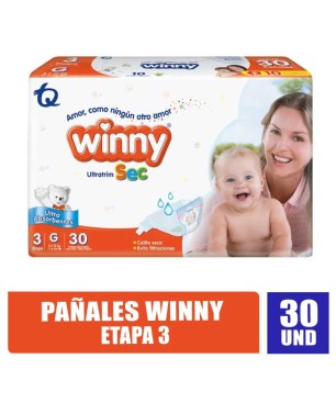 PAÑALES WINNY ETAPA 3 X 30UND