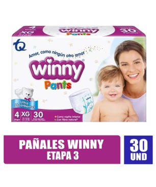 PAÑALES WINNY ETAPA 4 X 30UND
