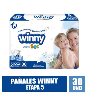 PAÑALES WINNY ETAPA 5 X 30UND