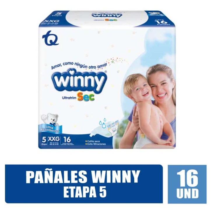 PAÑALES WINNY ETAPA 5 X 16UND