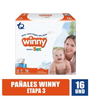 PAÑALES WINNY ETAPA 3 X 16UND