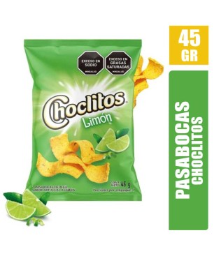 PASABOCAS CHOCLITOS LIMÓN X 45GR