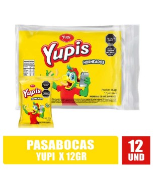 PASABOCAS YUPI SALADO 12GR X 12UND