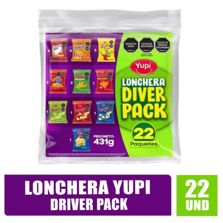 LONCHERA YUPI DRIVER PACK X 22UND