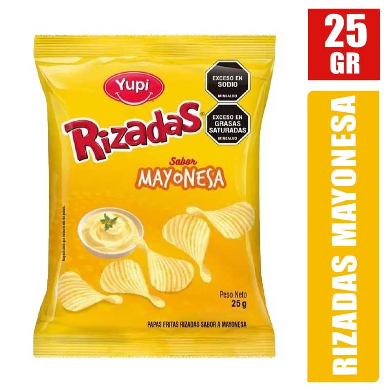 PASABOCAS RIZADAS MAYONESA X 25GR