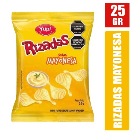 PASABOCAS RIZADAS MAYONESA X 25GR