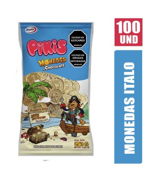 MONEDAS DE CHOCOLATE ITALO X 100UND