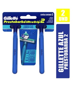 MAQUINA GILLETTE PRESTOBARBA 2 AZUL