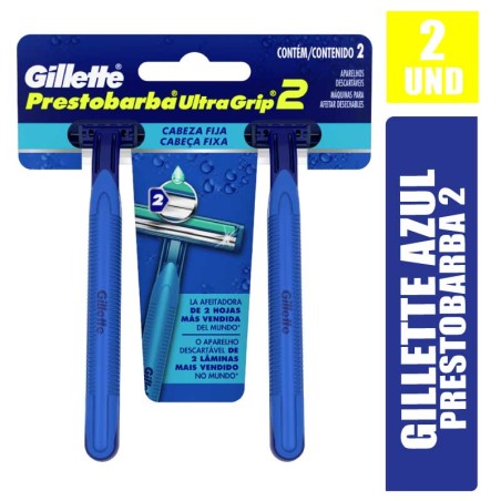 MAQUINA GILLETTE PRESTOBARBA 2 AZUL
