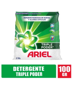 DETERGENTE EN POLVO ARIEL X 100GR