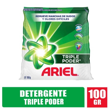 DETERGENTE EN POLVO ARIEL X 100GR