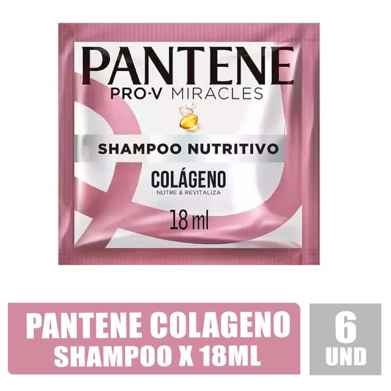 SHAMPOO PANTENE COLAGENO 18ML X 6UND