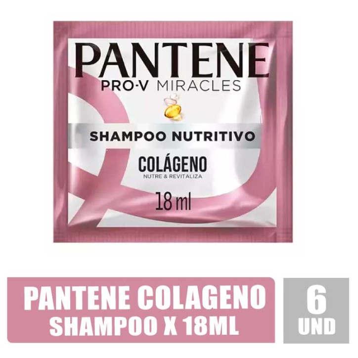 SHAMPOO PANTENE COLAGENO 18ML X 6UND
