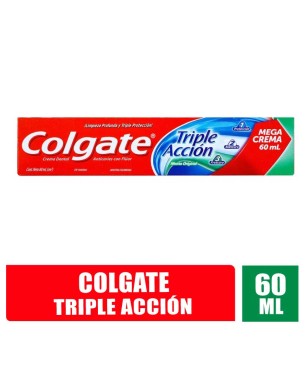 CREMA DENTAL COLGATE TRIPLE ACCION X 60ML