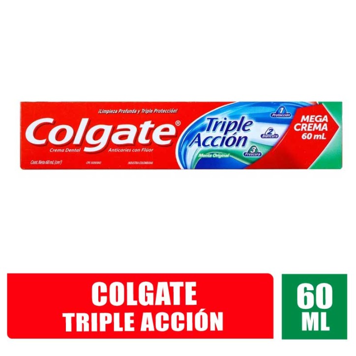 CREMA DENTAL COLGATE TRIPLE ACCION X 60ML