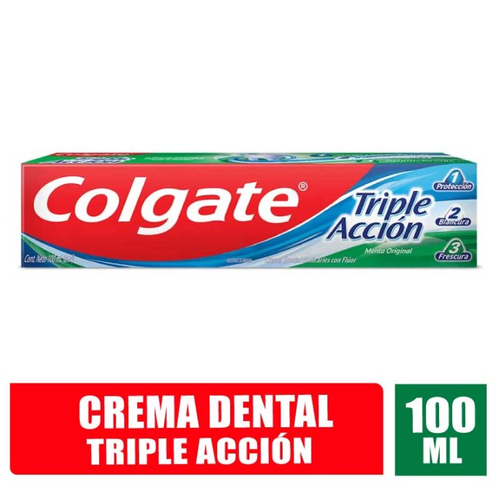 CREMA DENTAL COLGATE TRIPLE ACCION X 100ML