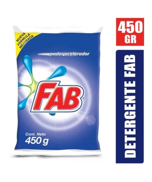 DETERGENTE EN POLVO FAB X 450GR