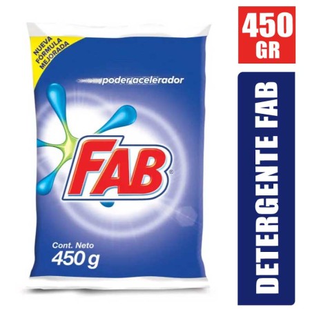 DETERGENTE EN POLVO FAB X 450GR