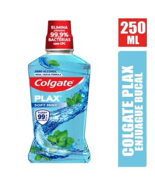 COLGATE PLAX ENJUAGUE BUCAL X 250ML