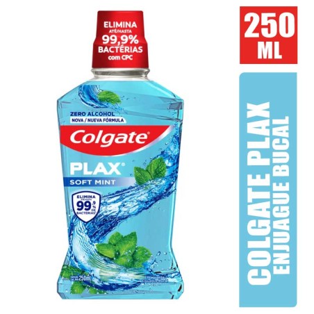 COLGATE PLAX ENJUAGUE BUCAL X 250ML