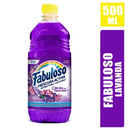 LIMPIADOR FABULOSO ANTIBACTERIAL LAVANDA X 500ML