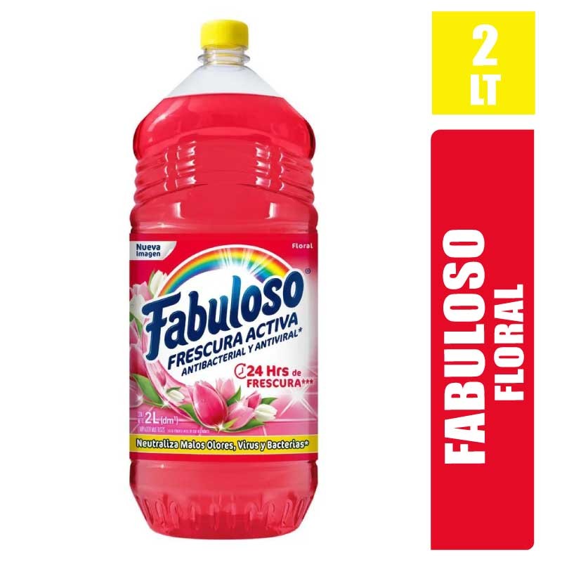 LIMPIADOR FABULOSO ANTIBACTERIAL FLORAL X 2000ML