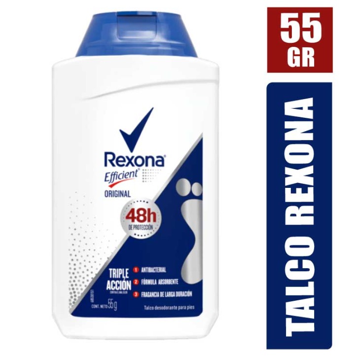 TALCO REXONA EFFICIENT ORIGINAL X 55GR