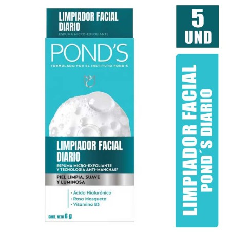 POND´S LIMPIADOR FACIAL DIARIO X 5UND