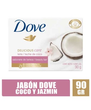 JABÓN EN BARRA DOVE COCO Y JAZMIN X 90GR