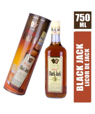 LICOR DE WHISKY BLACK JACK BOTELLA X 750ML