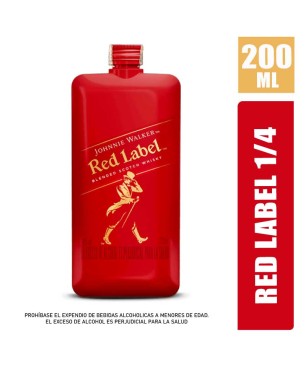 WHISKY JOHNNIE WALKER RED LABEL 1/4 X 200ML