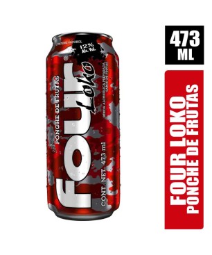 VODKA FOUR LOKO PONCHE DE FRUTAS X 473ML