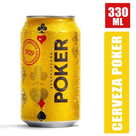 Cerveza Poker Lata X 330ml  | Distribuidora El Confite