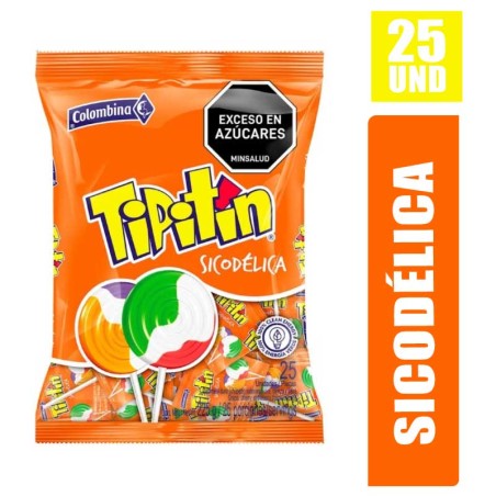 CHUPETAS TIPITIN SICODELICA X 25UND