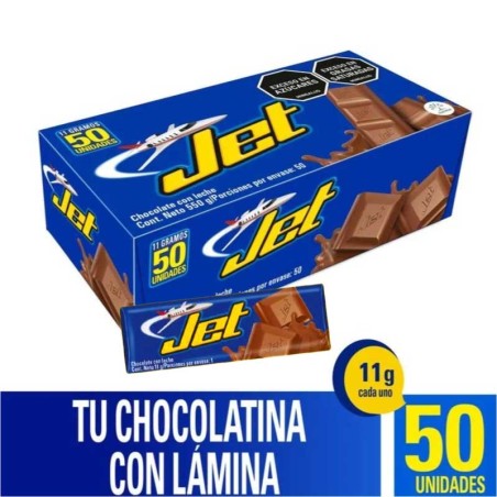 CHOCOLATINA JET 11GR X 50UND