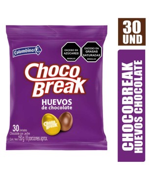 CHOCOBREAK HUEVOS DE CHOCOLATE X 30UND
