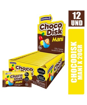 CHOCOLATE CHOCO DISK MANI 20GR X 12UND