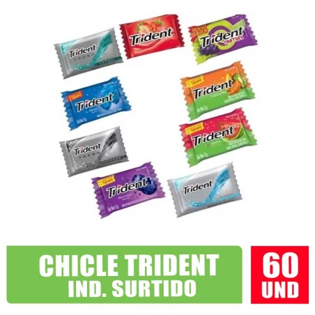 TRIDENT INDIVIDUAL SURTIDO X 60UND