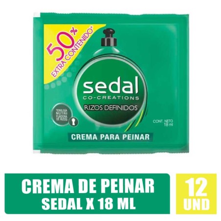 CREMA DE PEINAR SEDAL VERDE 18ML X 12UND