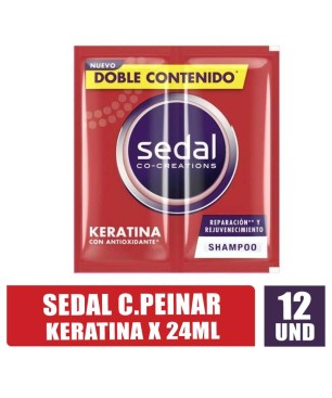 SEDAL SHAMPOO KERATINA 24ML X 12UND