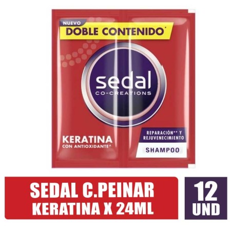 SEDAL SHAMPOO KERATINA 24ML X 12UND