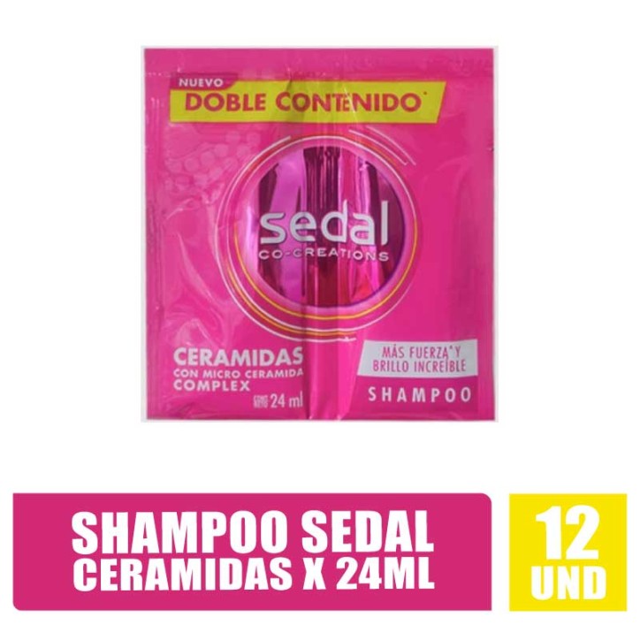 SHAMPOO SEDAL CERAMIDAS 24ML X 12UND