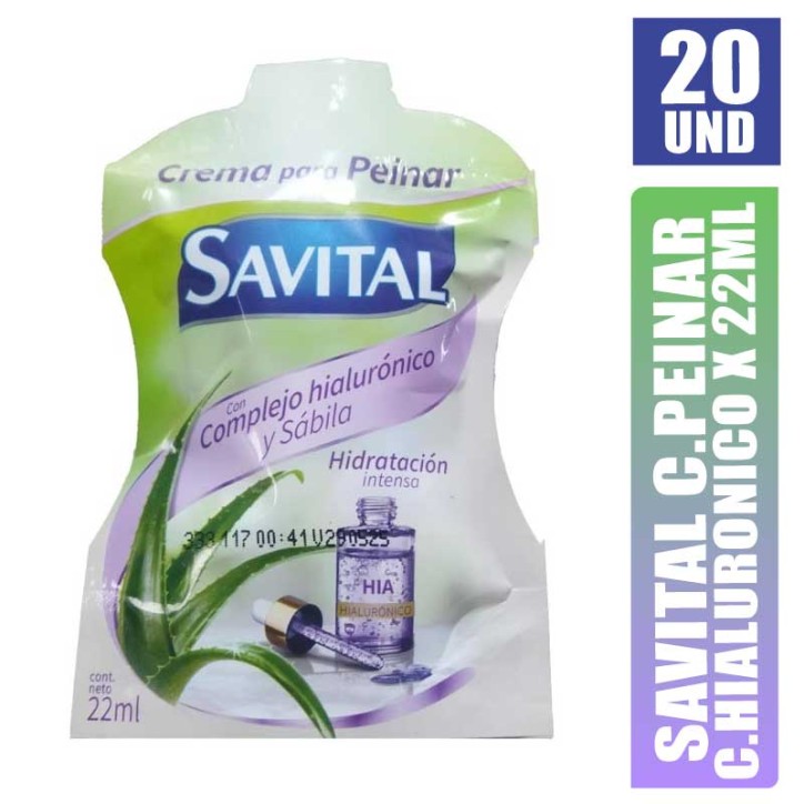 ACONDICIONADOR SAVITAL COMPLEJO HIALURONICO 22ML X 20UND