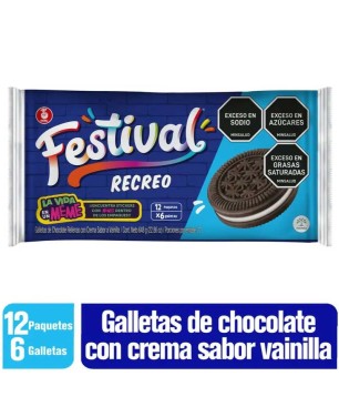 GALLETAS FESTIVAL RECREO GRANDE X 12UND