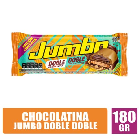 CHOCOLATINA JUMBO EDICIÓN DOBLE DOBLE X 180GR