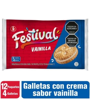 GALLETAS FESTIVAL PEQUEÑA VAINILLA X 12UND