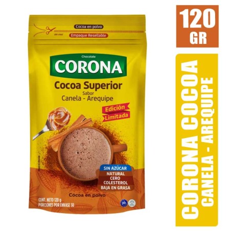 COCOA CORONA CANELA AREQUIPE X 120GR