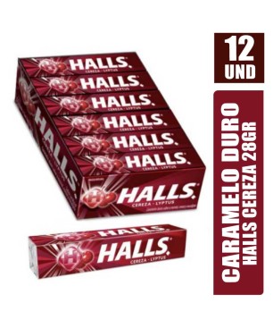 HALLS EN BARRA CEREZA 28GR X 12UND