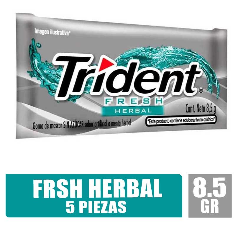 TRIDENT HERBAL 5 PIEZAS X 8.5GR